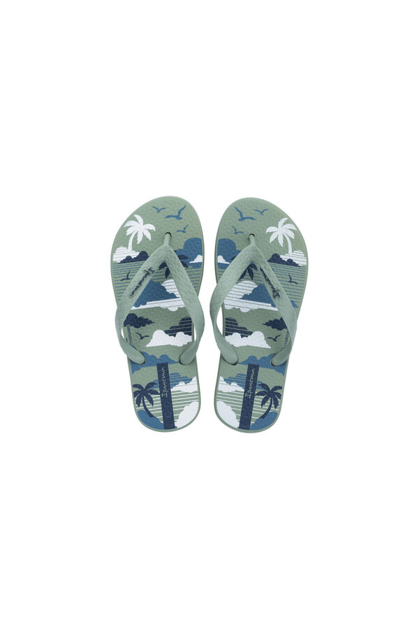 Ipanema Chanclas infantiles print verano verde