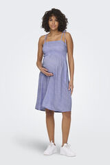 Only Maternity Vestido curto maternity sustent&aacute;vel rosa