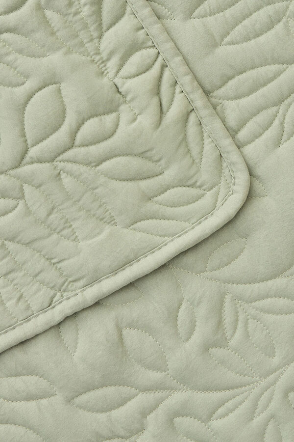 Textura Colcha microfibra kaki