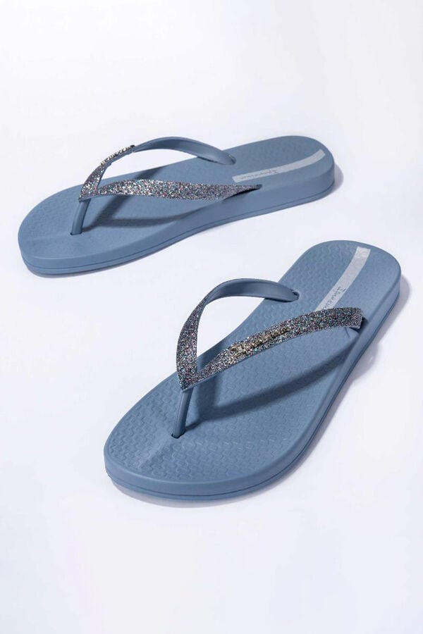 Ipanema Chinelos lolita azuis com glitter azul