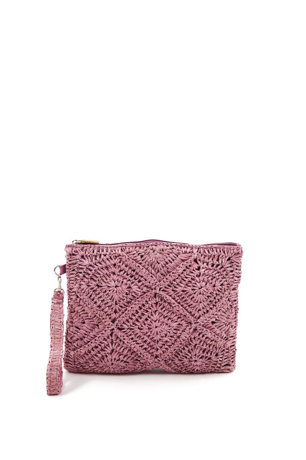 Abbacino Bolso de mano trenzado morado/lila