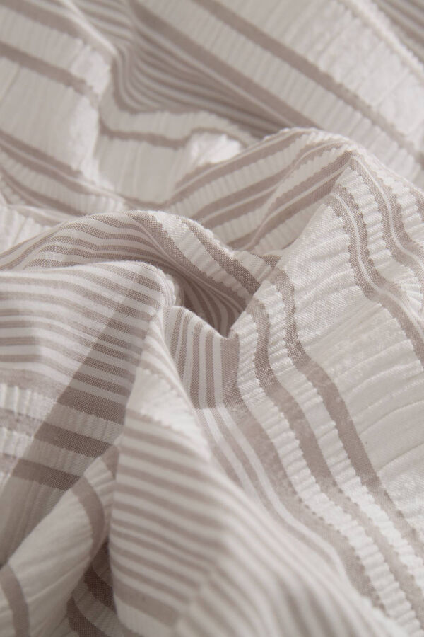 Textura Funda n&oacute;rdica seersucker algod&oacute;n percal. Cama 150-160cm. blanco