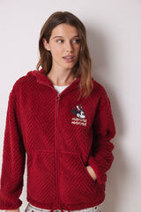 Women'secret Bata corta pelo suave Minnie rojo