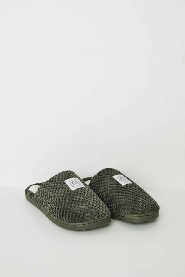 Women'secret Chinelos com textura Garfield bege