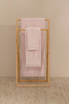 Womensecret Toalla baño crochet algodón 90x150cm. rosa