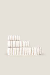 Textura Toalha felpuda riscas em relevo cinzento