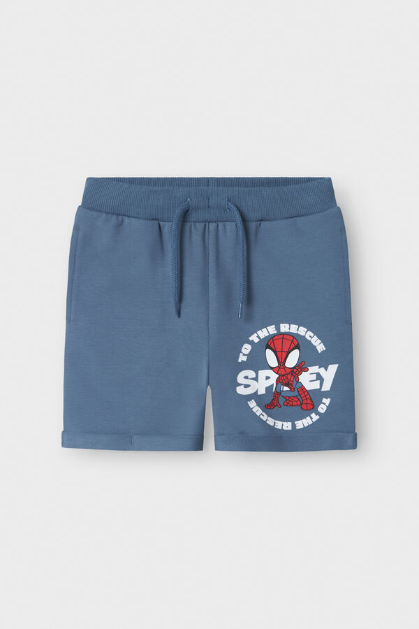Name it Short de Spidye con algod&oacute;n gris