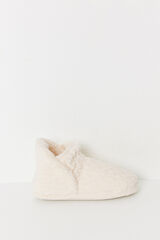 Women'secret Chinelos com botas marfim bege