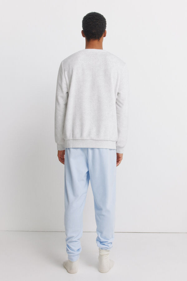 Women'secret Pijama polar Snoopy gris