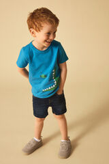 Name it Camiseta para ni&ntilde;o animales azul