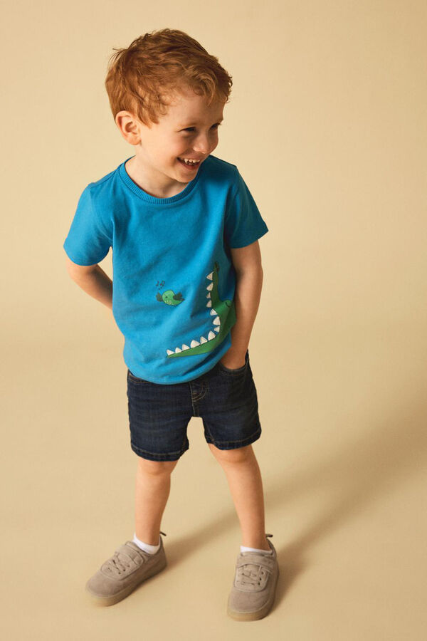 Name it Camiseta para ni&ntilde;o animales azul