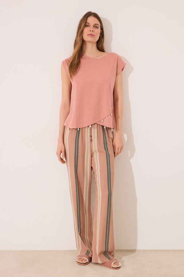 Women'secret T-shirt manga manga  vermelho