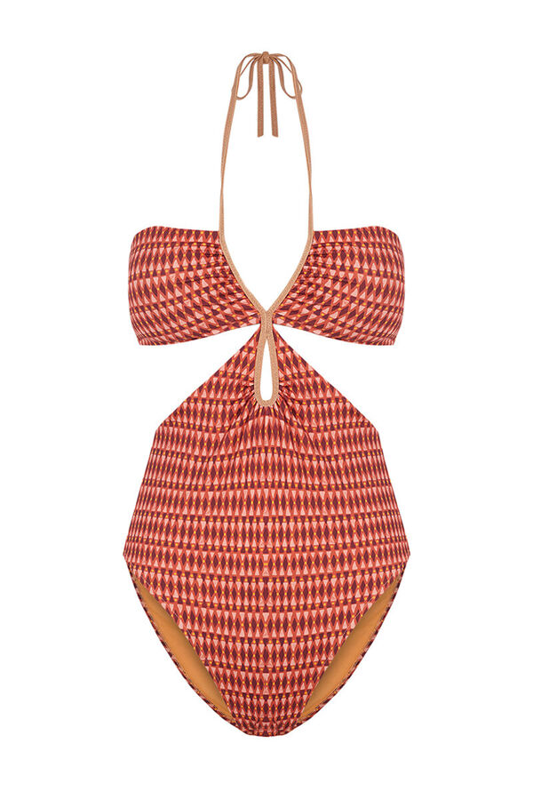 Trikini para Mujer Atenas Color Naranja Fucsia S