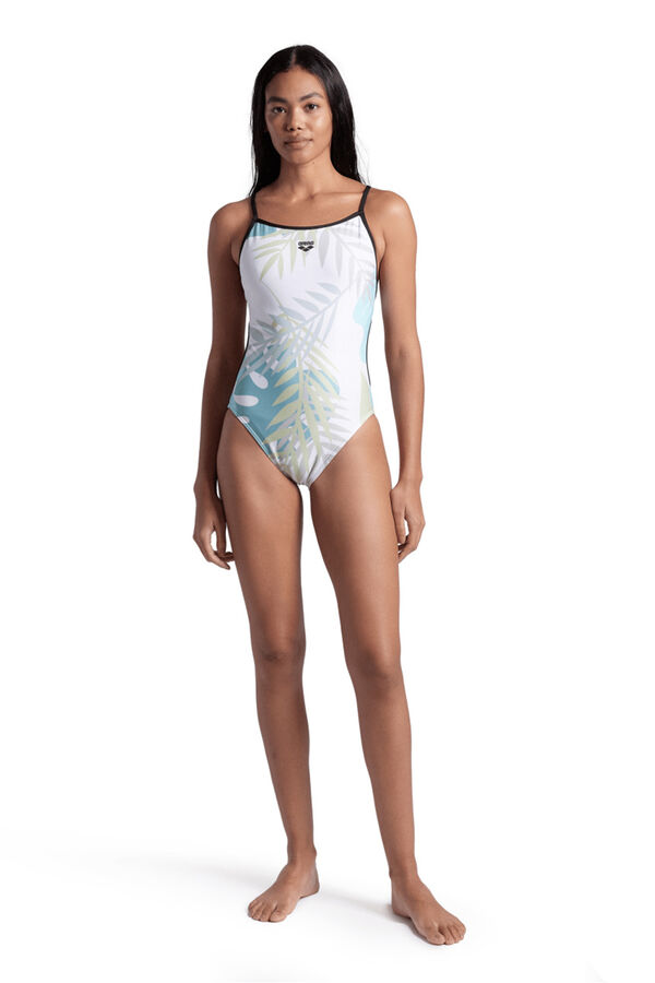 Arena Ba&ntilde;ador arena Performance para mujer Light Floral Lace Back blanco
