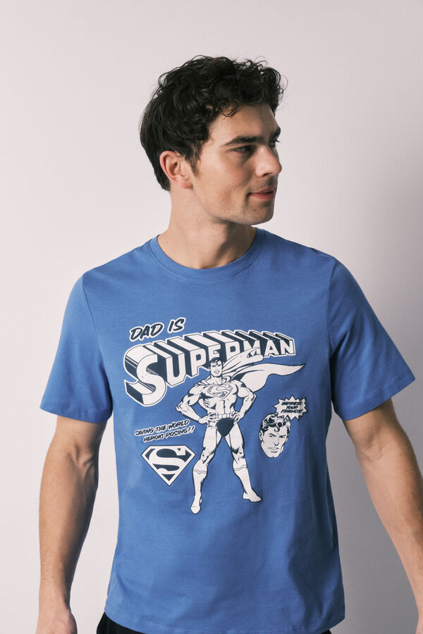 Women'secret Pijama largo hombre 100% algod&oacute;n Superman estampado