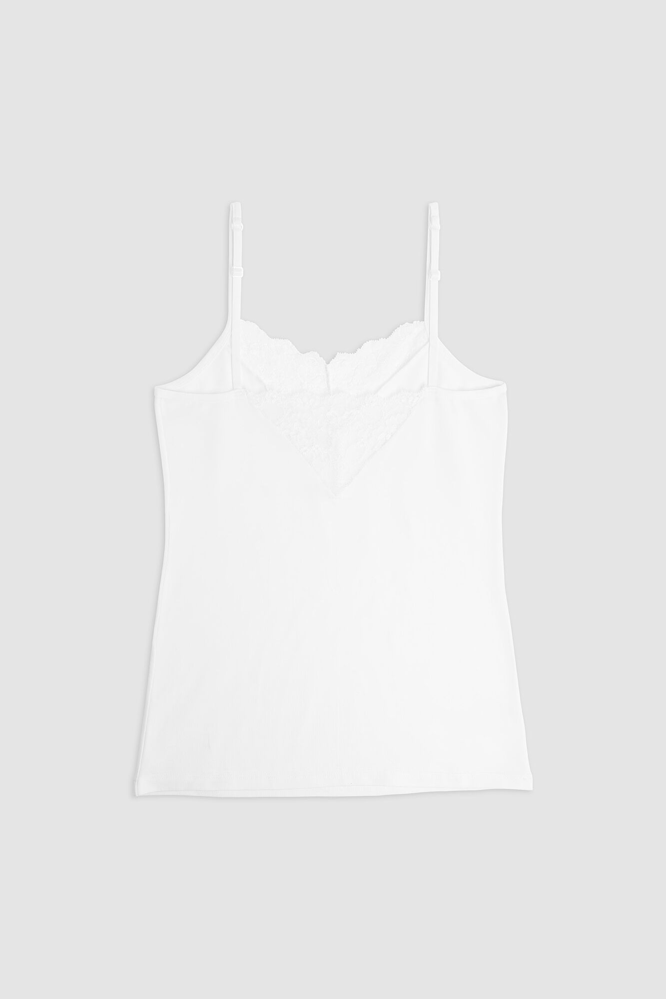 Cotonella Camiseta blanca tirantes algod&oacute;n