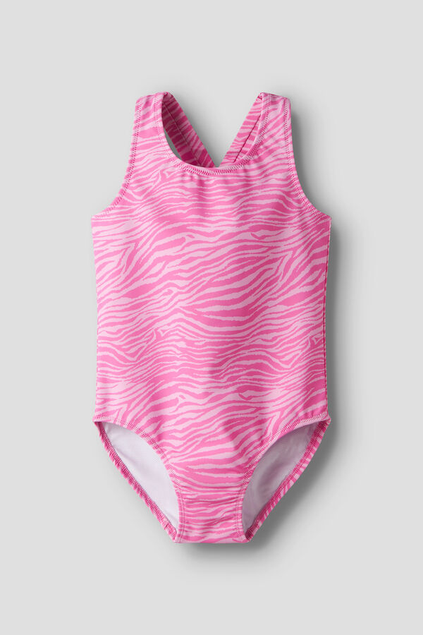 Name it Ba&ntilde;ador cebra espalda cruzada fucsia
