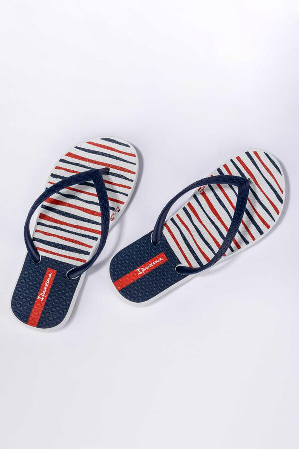 Ipanema Chanclas classic rayas blanco blanco