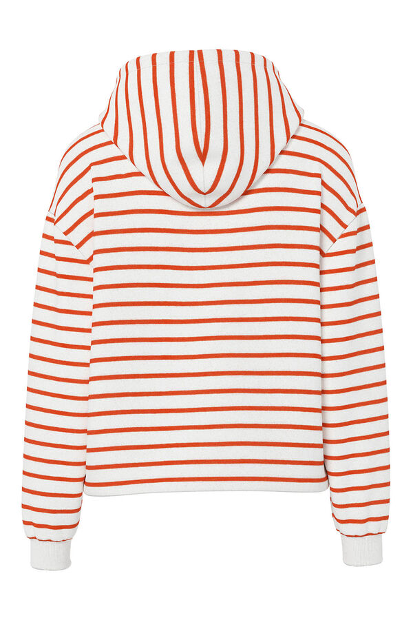 Pieces Sudadera con capucha blanco