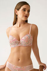 Promise Sutiã com bojo e aro rosa