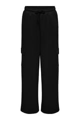 Only Play Calça cargo com cintura elástica preto