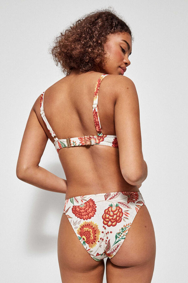 Gisela Braguita bikini estampado floral blanco