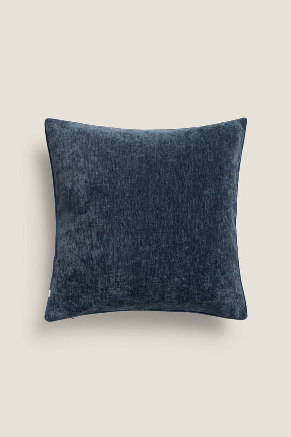 Textura Funda coj&iacute;n terciopelo azul