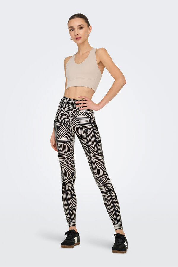 Only Play Leggings desportivas com estampado cru