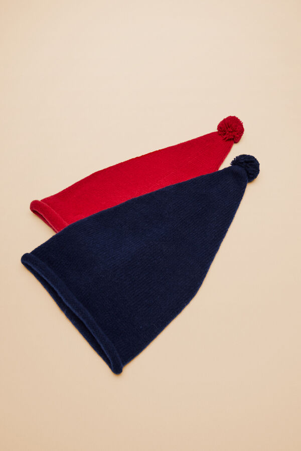 Women'secret Gorro pomp&oacute;n azul