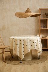Calma House Mantel de algod&oacute;n de 160x250 amarillo