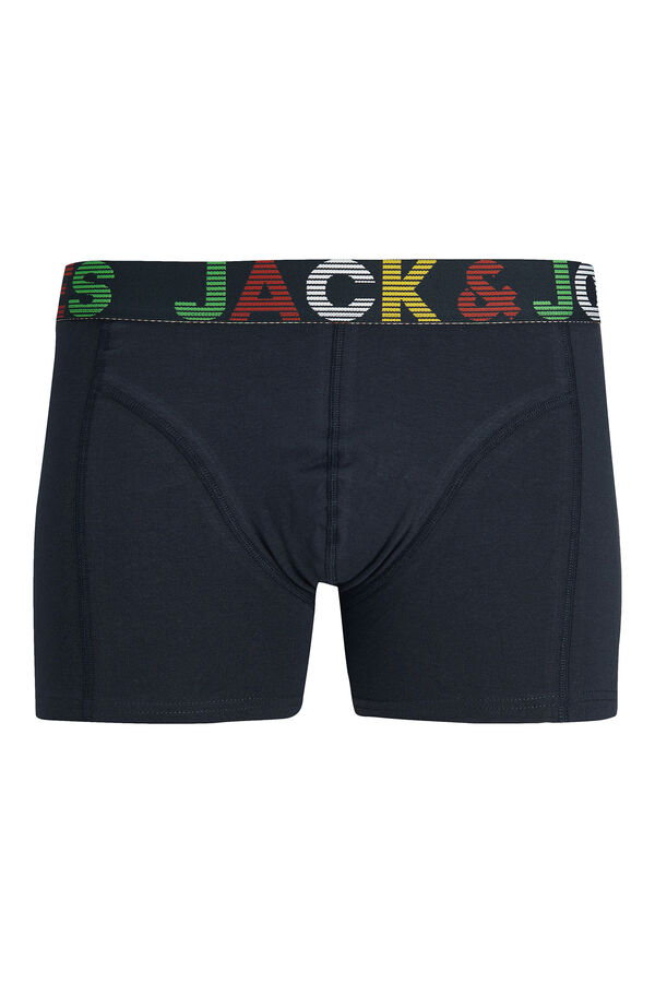 Jack & Jones Pack 3 b&oacute;xers cortos gris