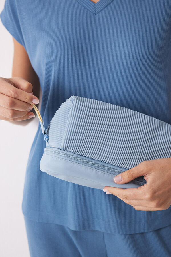 Women'secret Bolsa de higiene m&eacute;dia emborrachada azul azul