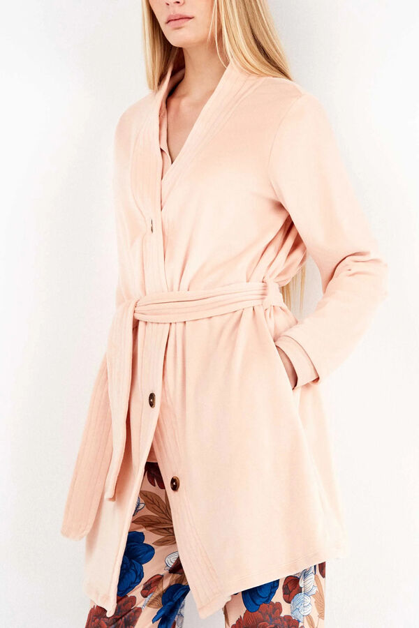 Gisela Bata tejido polar el&aacute;stico rosa