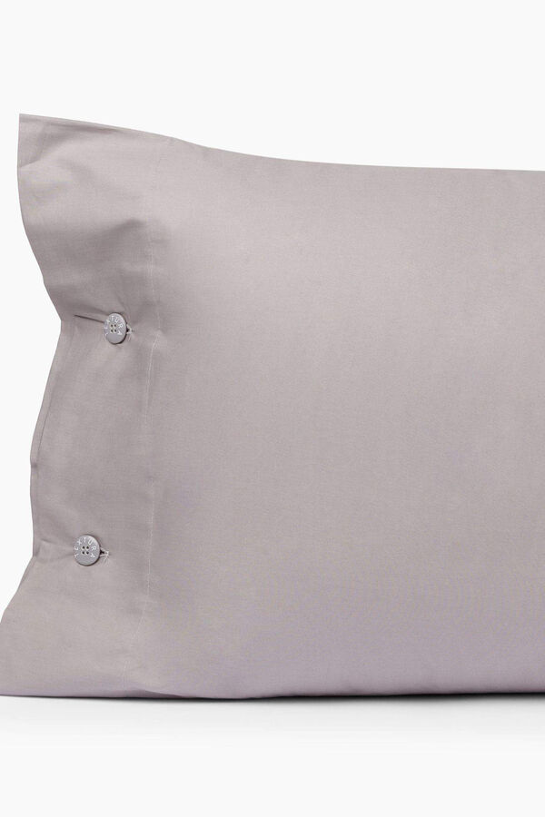 Womensecret Capa almofada algodão percal. Cama 150-160 cm. cinzento
