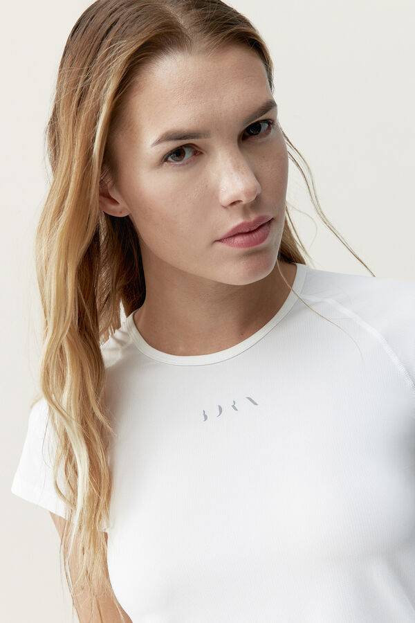 Born Living Yoga T-Shirt Tora Off White blanco