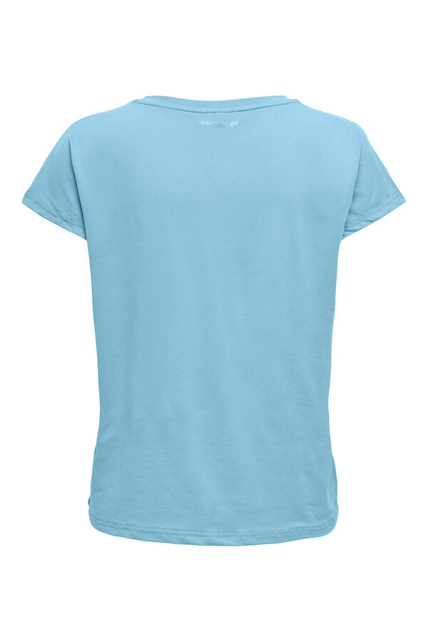 Only Play T-shirt manga curta soft azul