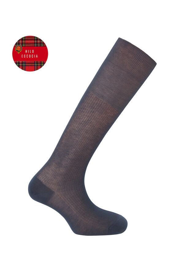 Punto Blanco Meias caneladas curtas azul