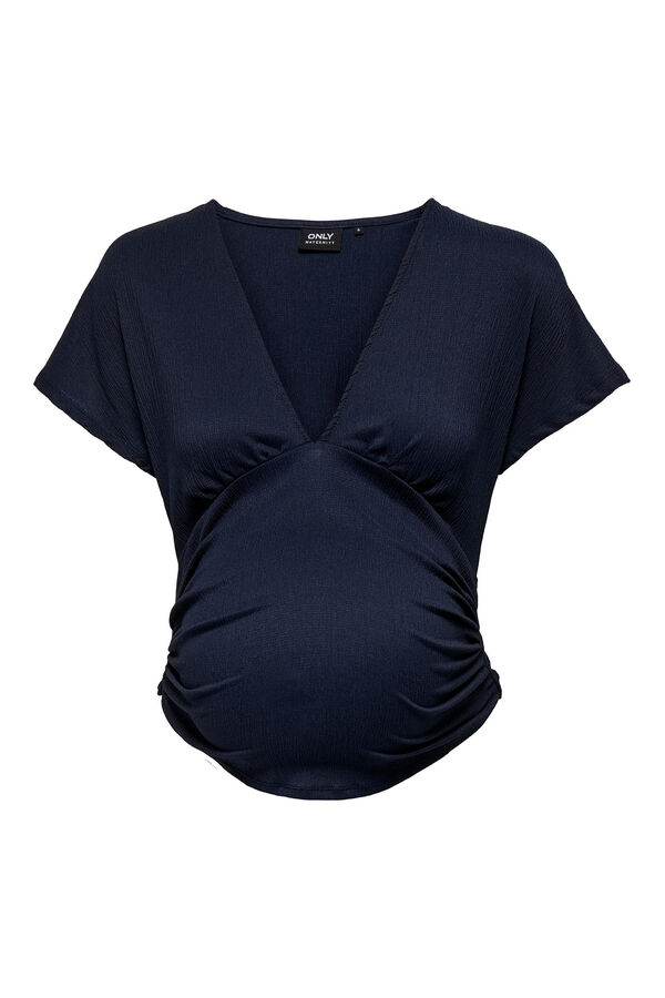 Womensecret Top diseño cruzado maternidad azul