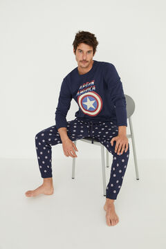 Womensecret Pijama algodón Capitán América azul
