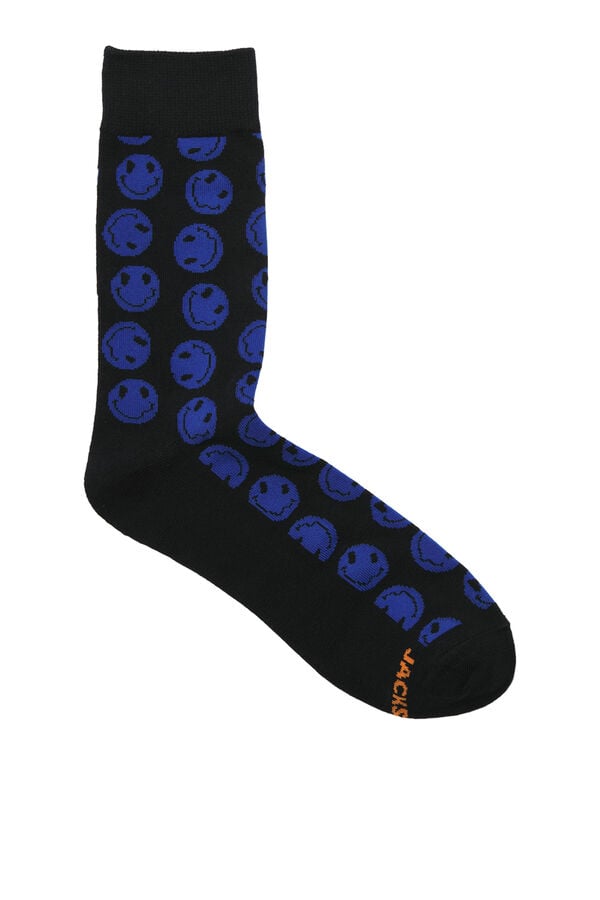 Jack & Jones Pack de 3 calcetines estampados negro