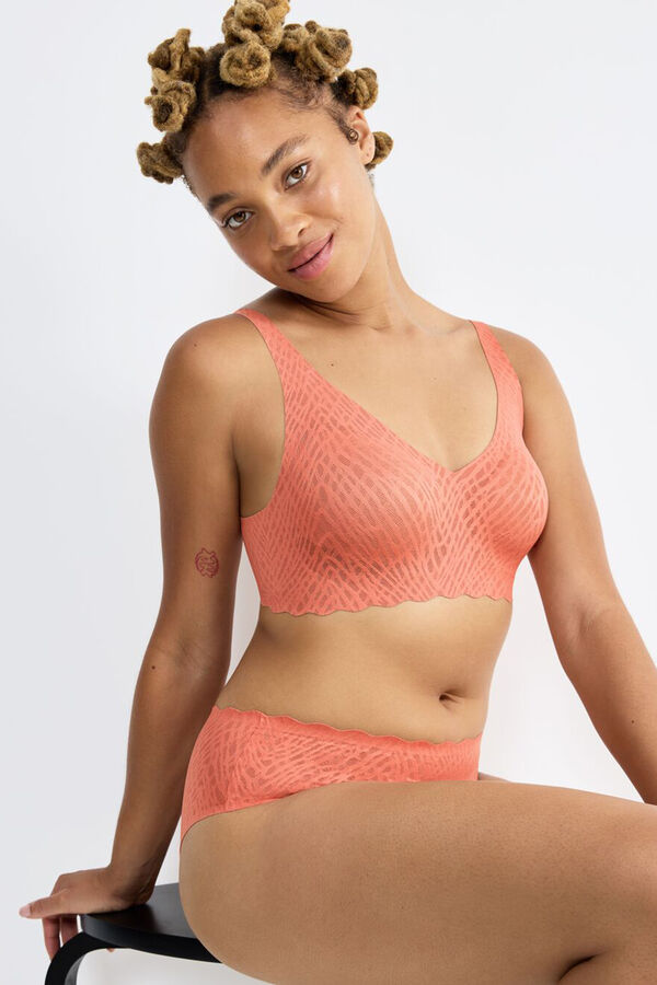 Sloggi Soutien sem costuras vermelho