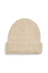 Pieces Gorro de l&atilde; branco