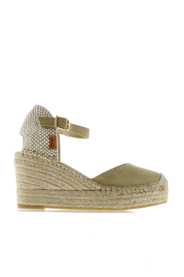Vidorreta Sandalia cuña yute beige nude