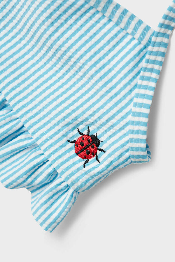 Name it Biquíni de menina com detalhe  azul