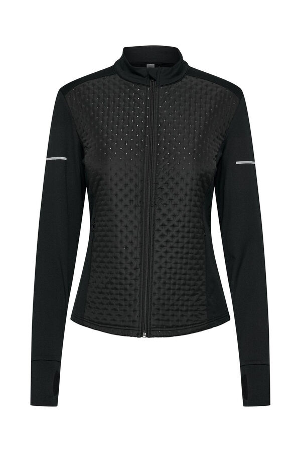 Only Play Jaqueta t&eacute;cnica acolchoada e detalhes refletivos preto