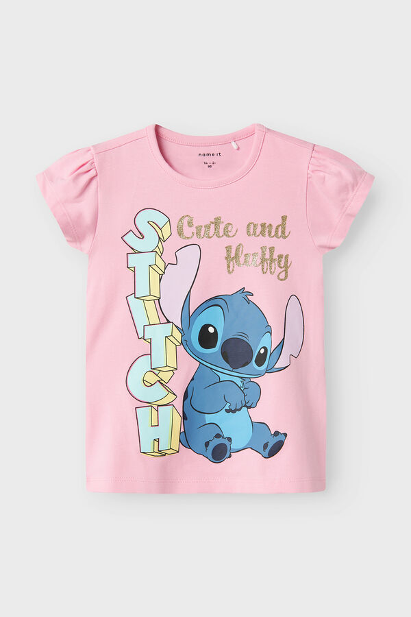 Name it Camiseta da menina Lilo e Stitch rosa