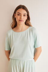 Women'secret Pijama Capri riscas verde Ecovero&trade; verde