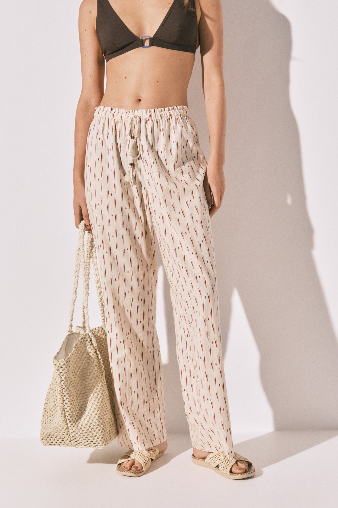 Women'secret Pantal&oacute;n largo estampado ikat