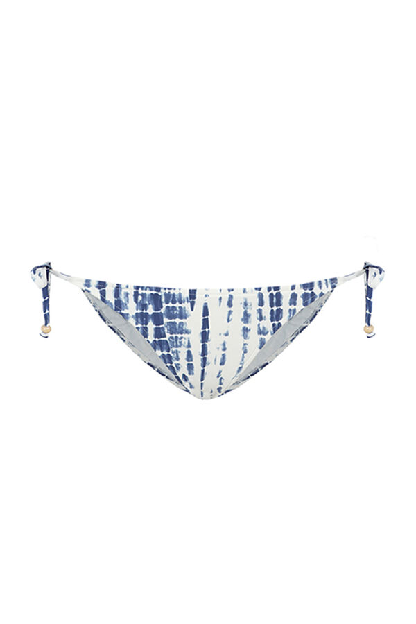 Womensecret Braga bikini lazos tie dye azul estampado