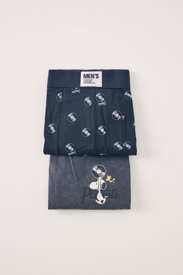 Women'secret Pack 2 calzoncillos b&oacute;xer algod&oacute;n Snoopy gris